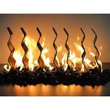 The Outdoor Plus Ornaments The Outdoor Plus Stainless Steel or Black Fireplace Waves Ornament | OPT-WBB24
