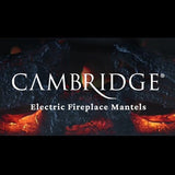 Cambridge Sorrento Fireplace Mantel w/Deep & Enhanced Log Insert - Slate Blue - 47.2"x15.7"x30.7"  | CAM5021-2SBLLG3