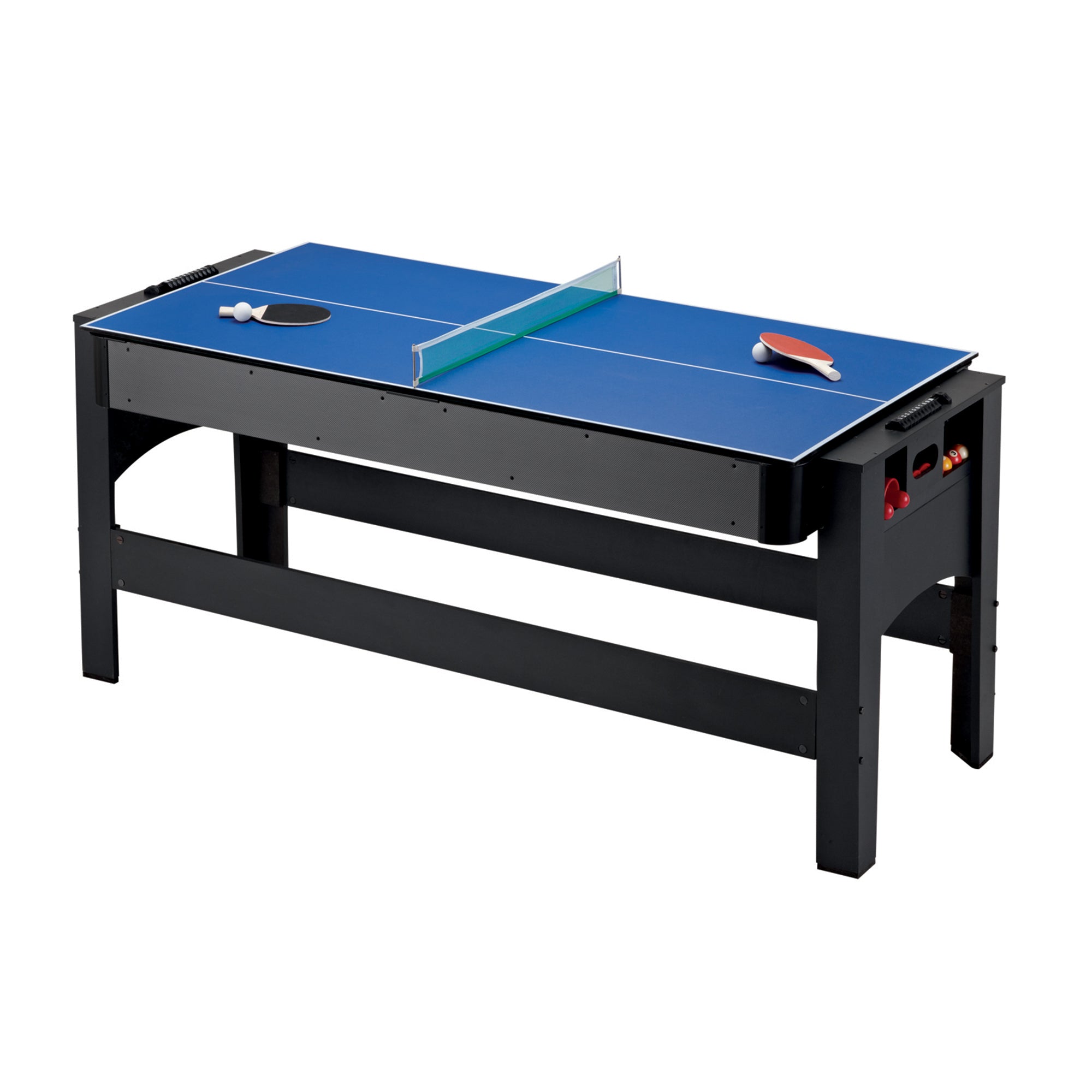 Fat Cat - 6' - 3-in-1 Flip Multi-Game Table - Blue Top - 64-1051