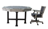 "The Urban" 3 in 1 Table - Octagon 54" w/Bumper Pool with SLATE bed in Silver Mist | URB-54-SIL