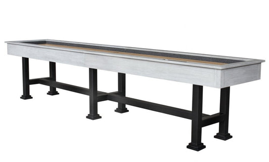 12-foot Shuffleboard Table "The Urban" in White Wash | Urban-WHT-12