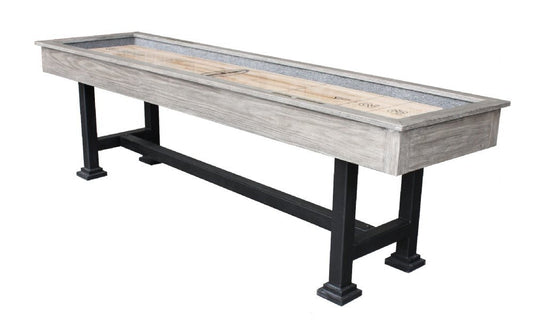16-foot Shuffleboard Table "The Urban" in Silver Mist | Urban-SIL-16