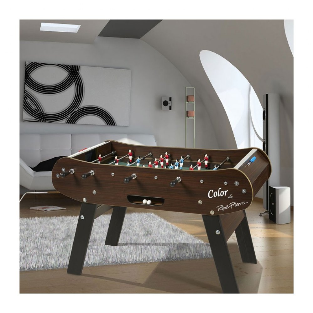 Berner Billiards - René Pierre Color Wenge Foosball Table in Dark Brown | RP-Wenge