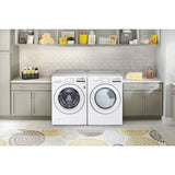LG - 4.5 CF Front Load Washer (WM3400CW) & 7.4 CF Electric Dryer (DLE3400W) - WM3400CW-E-KIT