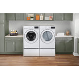 LG - 5.0 CF Front Load Washer (WM3470CW) & 7.4 CF Electric Dryer (DLE3470W) - WM3470CW-E-KIT