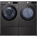 LG - 4.5 CF Front Load Washer (WM4000HBA) & 7.4 CF Electric Dryer (DLEX4000B) - WM4000HBA-E-KIT