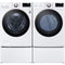 LG - 4.5 CF Front Load Washer (WM4000HWA) & 7.4 CF Gas Dryer (DLGX4001W) - WM4000HWA-G-KIT