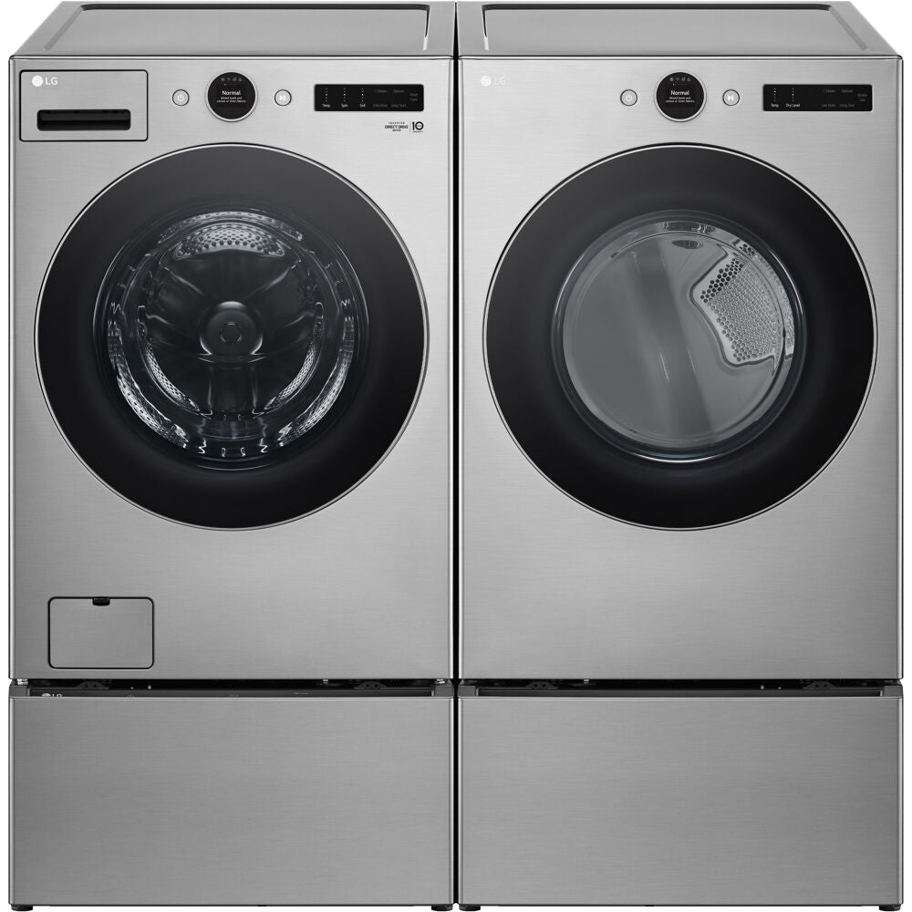 LG - 4.5 CF Front Load Washer (WM5500HVA) & 7.4 CF Gas Dryer (DLGX5501V) - WM5500HVA-G-KIT