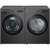 LG - 5.0 CF Front Load Washer (WM6700HBA) + 7.4 CF Electric Dryer (DLEX6700B) - WM6700HBA-E-KIT