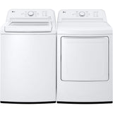LG - 4.1 CF Top Load Washer (WT6105CW) & 7.3 CF Gas Dryer (DLG6101W) - WT6105CW-G-KIT