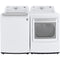 LG - 4.8 Top Load Washer (WT7155CW) & 7.3 CF Electric Dryer (DLE7150W) - WT7155CW-E-KIT