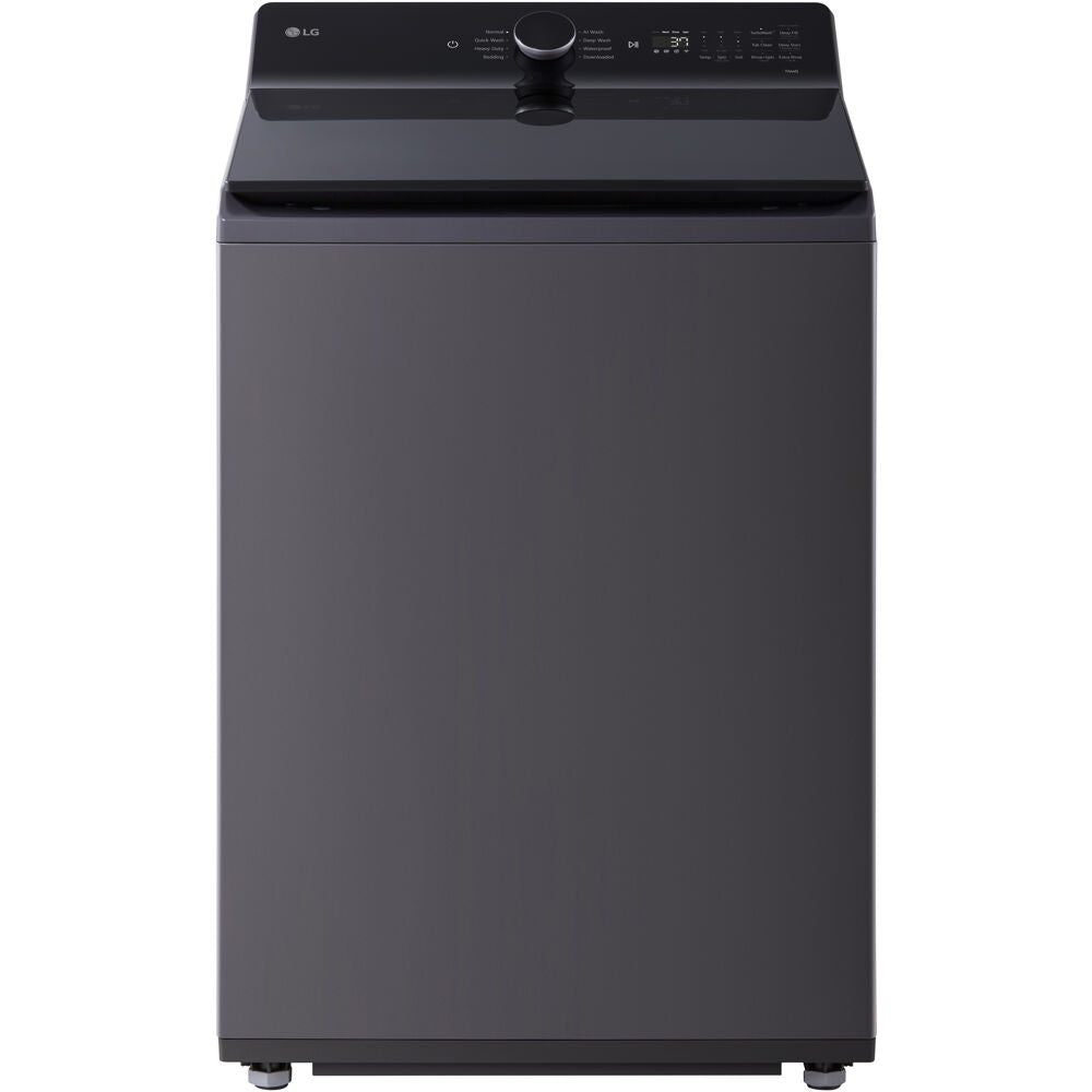 LG - 5.5 CF Top Load Washer, TurboWash 3D, Wi-Fi, Easy Unload, Agitator - WT8405CB