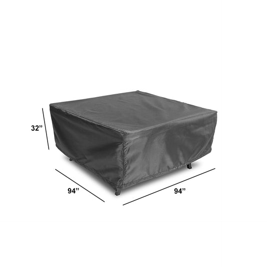 WeatherX Cover For Square Dining Set Up To 94" - WX-DIN-94SQ-GP