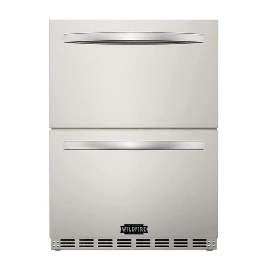 Wildfire Outdoor - 24" Dual Drawer Refrigerator 5.3 Cu. Ft. Stainless Steel - WFRDD-24