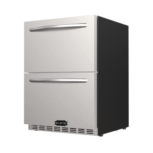 Wildfire Outdoor - 24" Dual Drawer Refrigerator 5.3 Cu. Ft. Stainless Steel - WFRDD-24