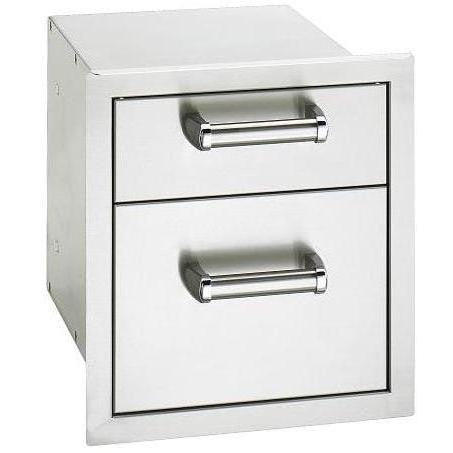 Fire Magic - Premium Flush 14-Inch Double Access Drawer With Soft Close - 53802SC