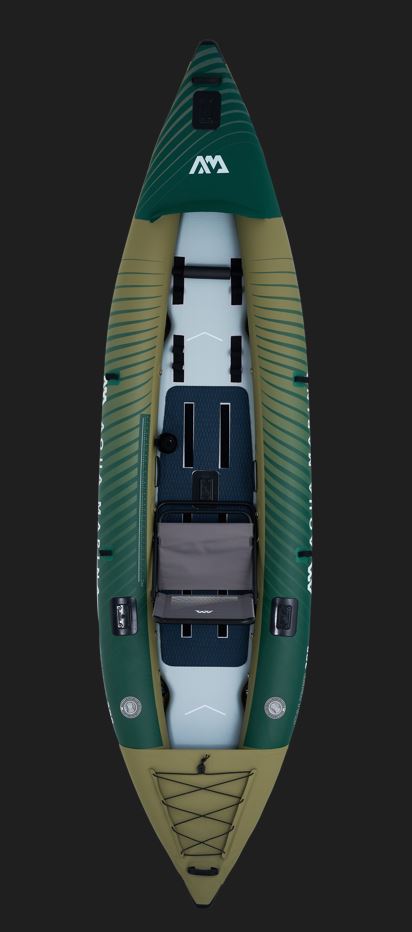Aqua Marina - Caliber Angling Kayak 1/2-person. DWF Deck. Foldable fishing seat x1, Cup holder. (paddle excluded) | CA-398