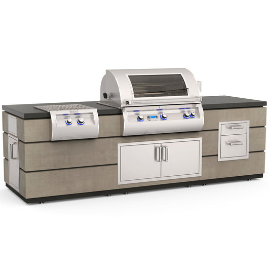 Fire Magic - Contemporary Island System With Double Drawer | ID790-SMD-115BA