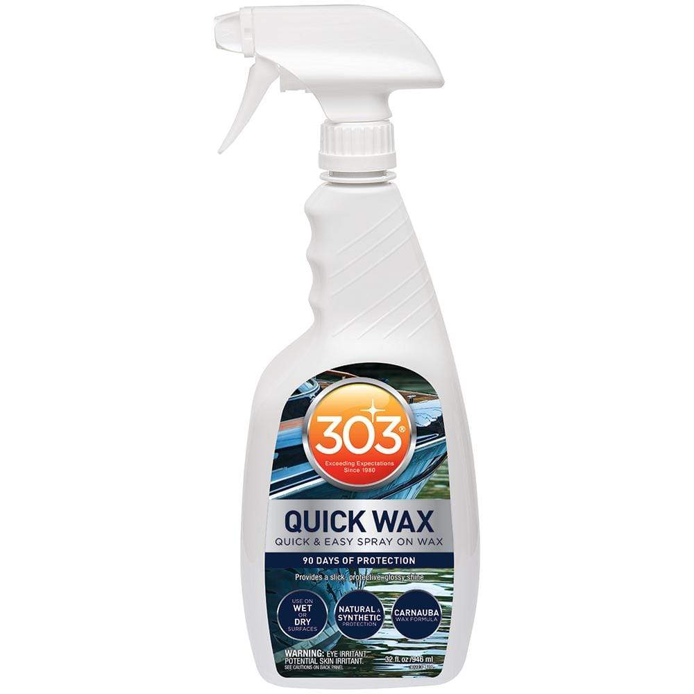 303 Cleaning 303 Marine Quick Wax with Trigger Sprayer - 32oz *Case of 6* [30213CASE]