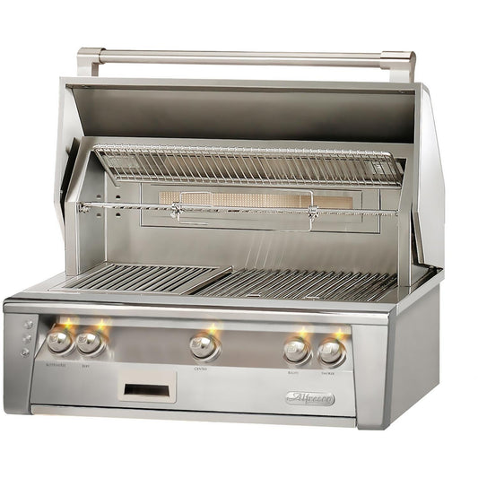Alfresco ALXE 36-Inch Built-In Natural/Propane Gas Grill With Sear Zone And Rotisserie - ALXE-36S