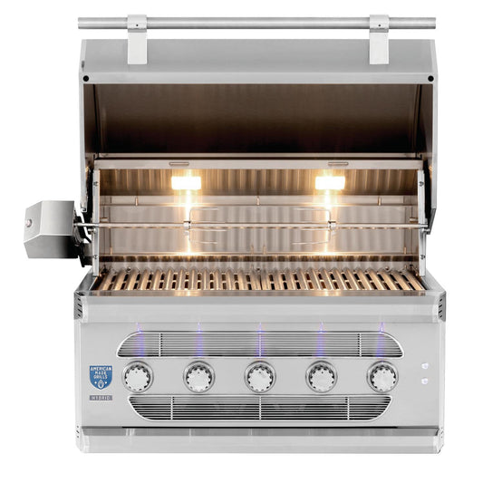 American Made Grills - Muscle 36 Inch Built-In Hybrid Grill ( NG/LP ) | MUS36
