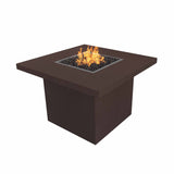 The Outdoor Plus -  60" Square Bella Powder Coated Metal Fire Table - OPT-BELPC60