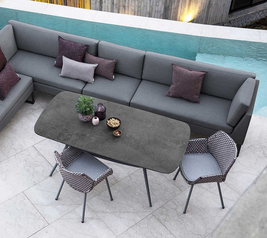 Cane-Line - Capture coffee table, 85x85 cm, Aluminium - 50204A