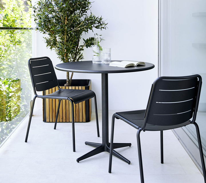 Cane-Line - Drop café table dia. 80 cm - Aluminium | 50400