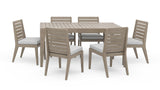 Sustain Outdoor Dining Table and Six Chairs by Homestyles - Gray - Wood - 5675-31-80S