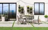 Sustain Outdoor Dining Table and Four Chairs by Homestyles - Gray - Wood - 5675-3781D80D