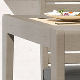 Sustain Outdoor Dining Table by Homestyles - Gray - Wood - 5675-37