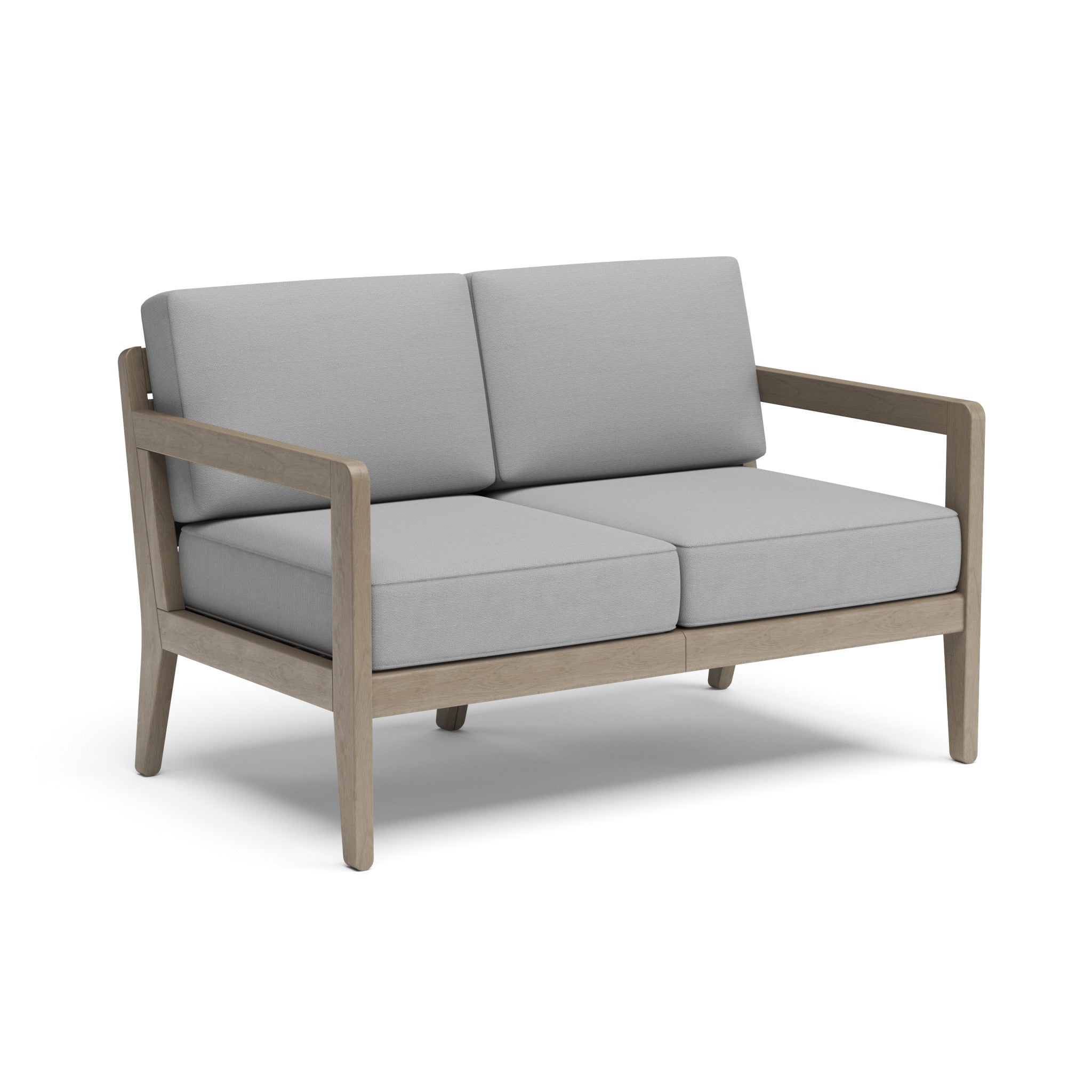 Sustain Outdoor loveseat 4-Piece Set by Homestyles - Gray - Wood - 5675-6010D21