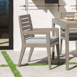 Sustain Outdoor Dining Armchair Pair by Homestyles - Gray - Wood - 5675-81