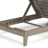 Sustain Outdoor Chaise Lounge by Homestyles - Gray - Wood - 5675-83