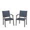 Cumberland Stone Chair (Set of 2) by Homestyles - Gray - Rattan - 6000-802