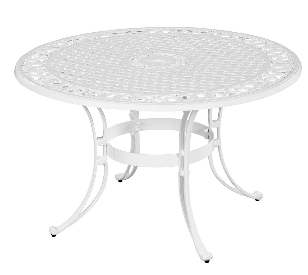 Sanibel Outdoor Dining Table by Homestyles - White - Aluminum - 6652-32