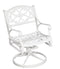 Sanibel Outdoor Swivel Rocking Chair by Homestyles - White - Aluminum - 6652-53