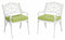 Sanibel Outdoor Chair Pair by Homestyles - White - Aluminum - 6652-80C