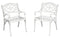 Sanibel Outdoor Chair Pair by Homestyles - White - Aluminum - 6652-80
