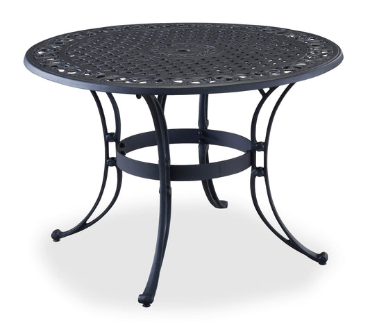 Sanibel Outdoor Dining Table by Homestyles - Black - Aluminum - 6654-30