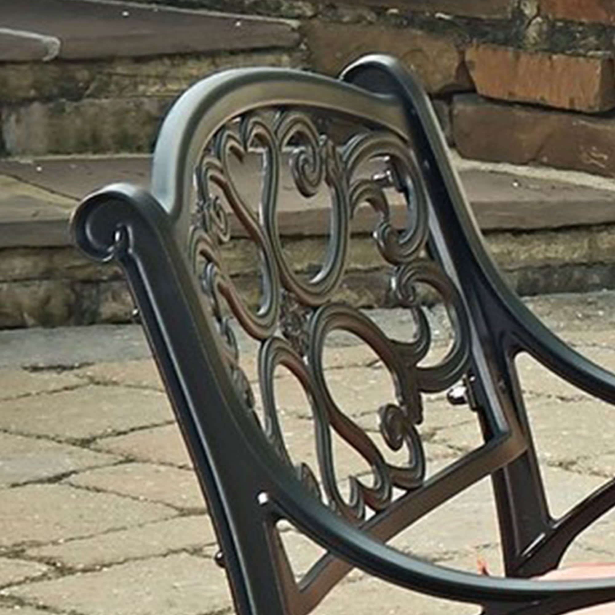 Sanibel Outdoor Chair Pair by Homestyles - Black - Aluminum - 6654-80