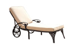 Sanibel Outdoor Chaise Lounge by Homestyles - Black - Aluminum - 6654-83C