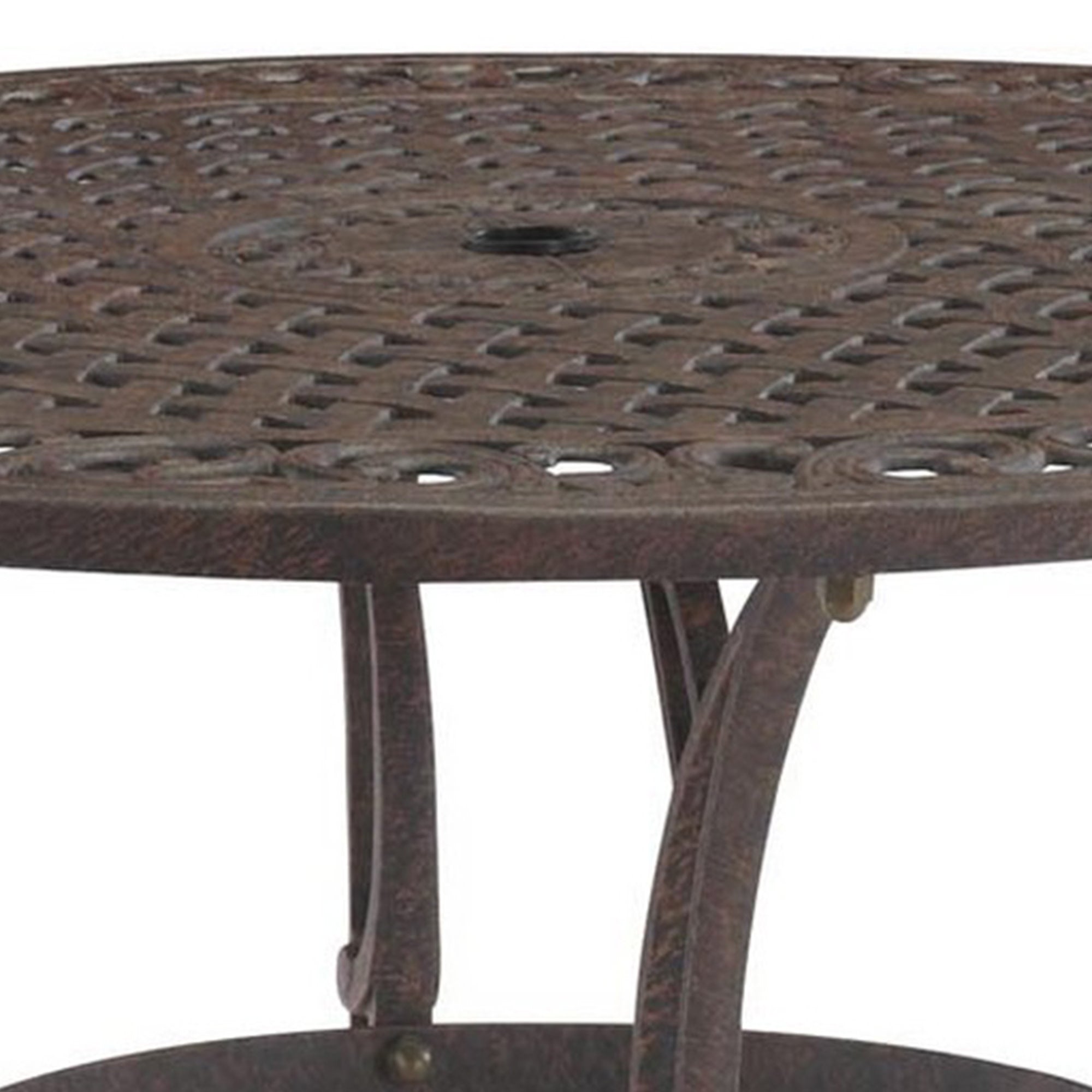 Sanibel Outdoor Dining Table by Homestyles - Bronze - Aluminum - 6655-30