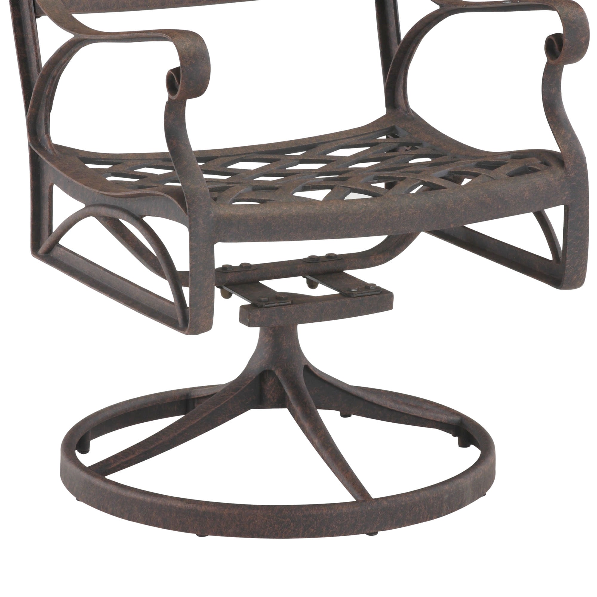 Sanibel Outdoor Swivel Rocking Chair by Homestyles - Bronze - Aluminum - 6655-53