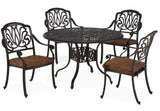 Capri 5 Piece Outdoor Dining Set by Homestyles - 6658-308