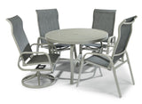 Captiva 5 Piece Outdoor Dining Set by Homestyles - Gray - Aluminum - 6700-3215