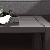 Grayton Outdoor Aluminum Sofa 4-Piece Set by Homestyles - Gray - Aluminum - 6730-30-10D-21
