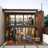 Grayton Outdoor Aluminum Sofa by Homestyles - Gray - Aluminum - 6730-30