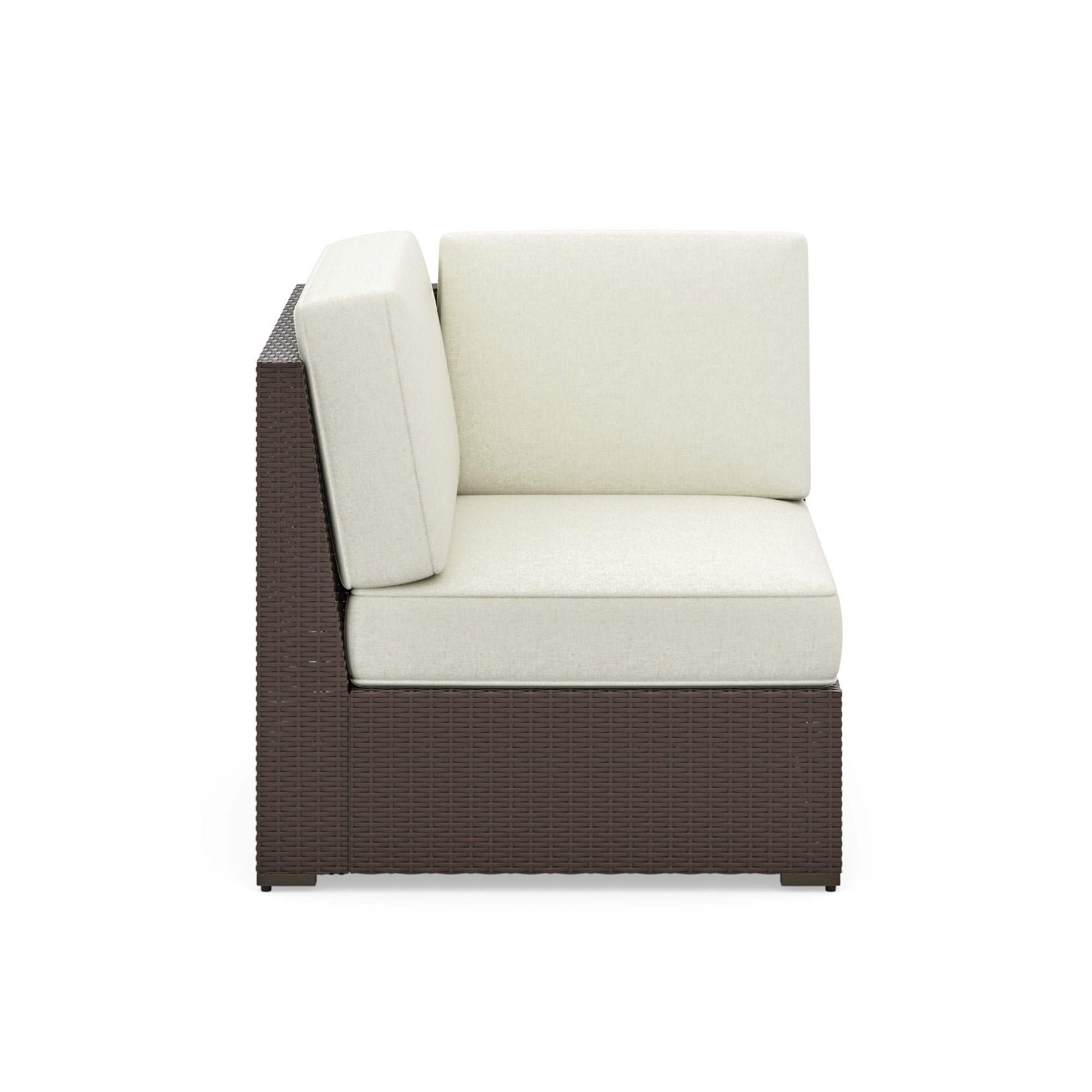 Palm Springs Outdoor Sectional Side Chair by Homestyles - Brown - Rattan - 6800-12