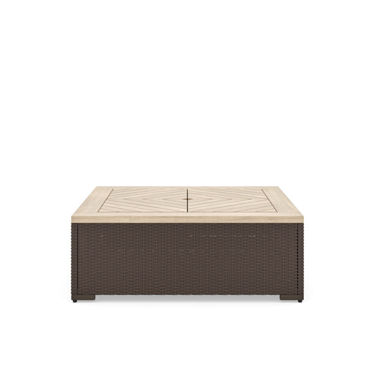 Palm Springs Outdoor Coffee Table by Homestyles - Brown - Rattan - 6800-21